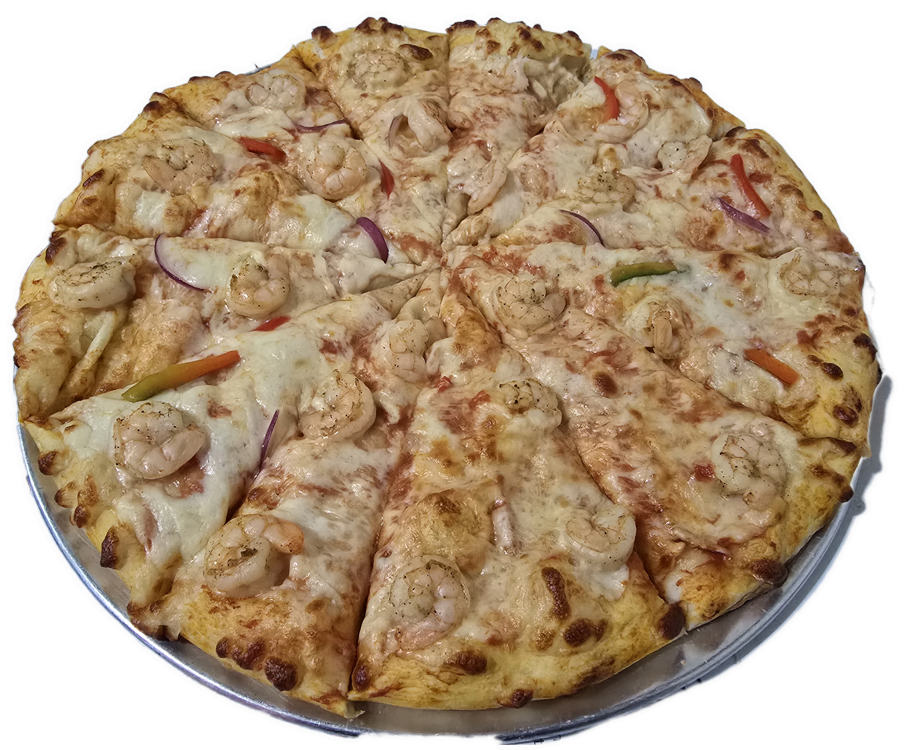 Pizza de Camarones Mediana