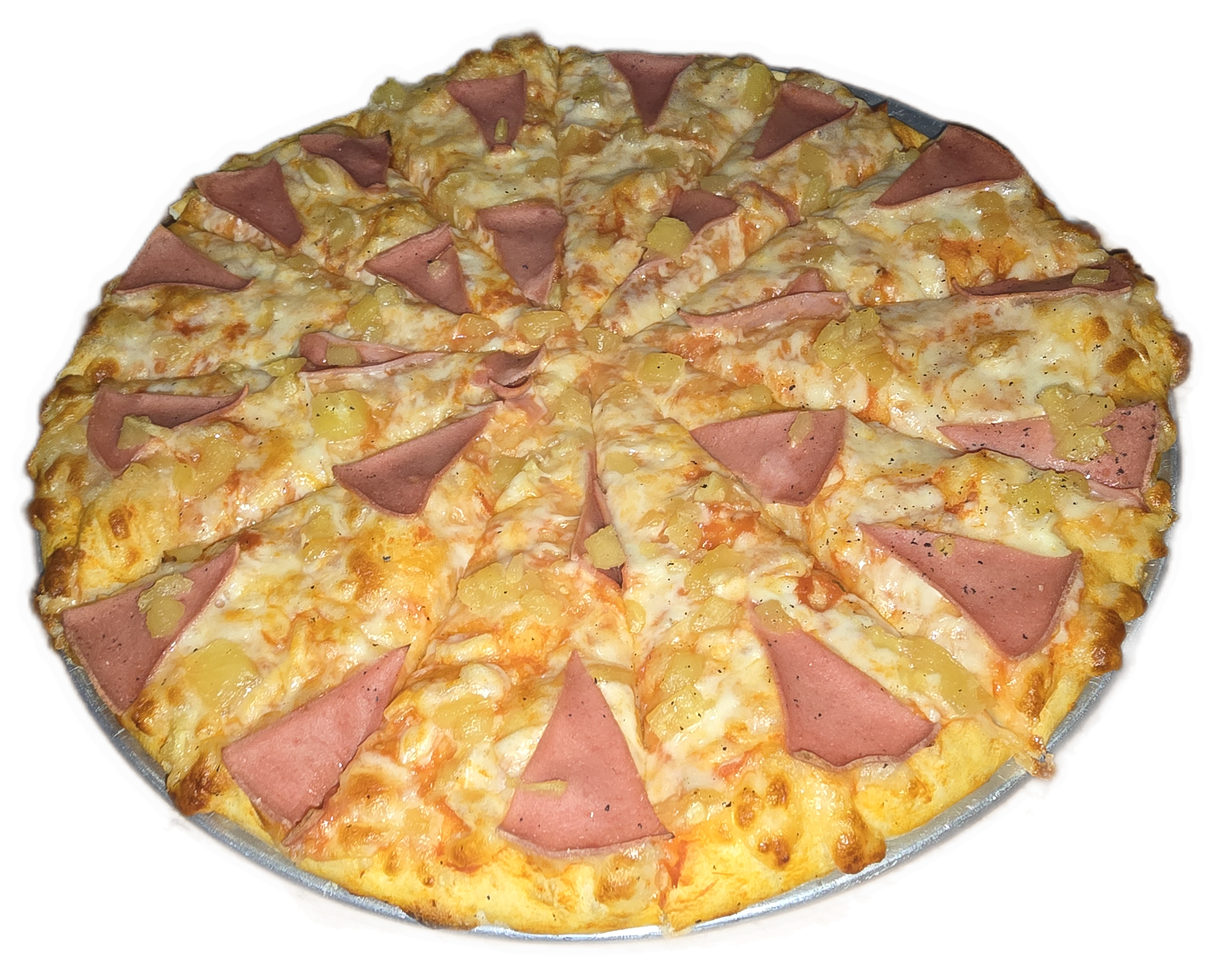 Pizza personal hawaiana